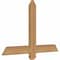 Ekena Millwork Eugene Smooth Timber Gable Bracket, Western Red Cedar, 36"W x 24"H x 1 1/2"D x 3 1/2"F, 16/12 Pitch GBW036X24X0204EUG00SWR - alternate 4